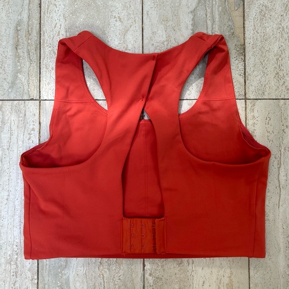 H&M Athletic Sports Bra (Medium) - Soft Red/Coral Orange - Picture 2 of 10